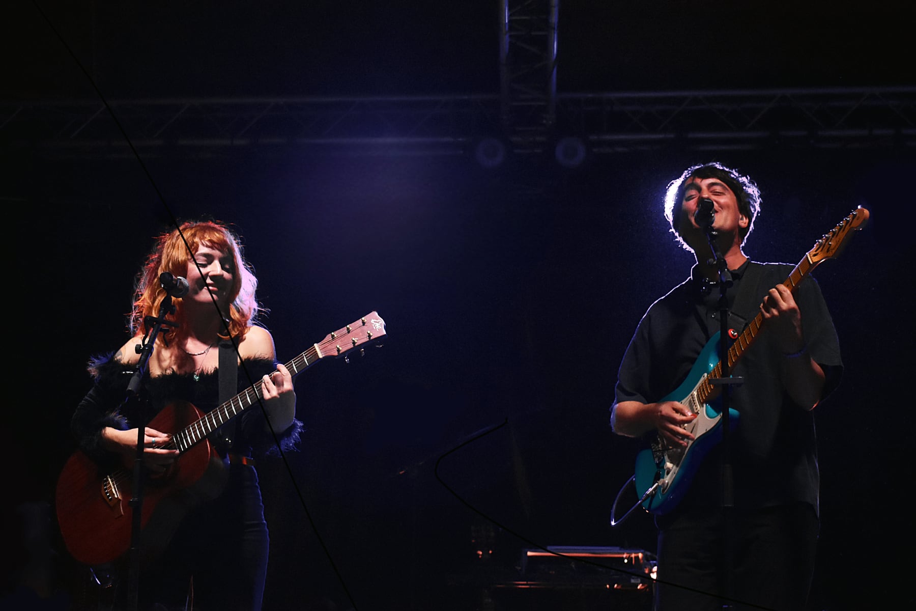 Colombre and Maria Antonietta performing at Cabaret Sauvage in Paris on 12 September 2024.