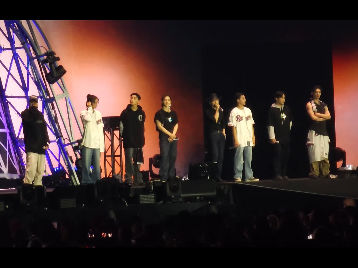 ATEEZ performing on the Towards the Light: Will to Power tour in Arlington on 28 July 2024.