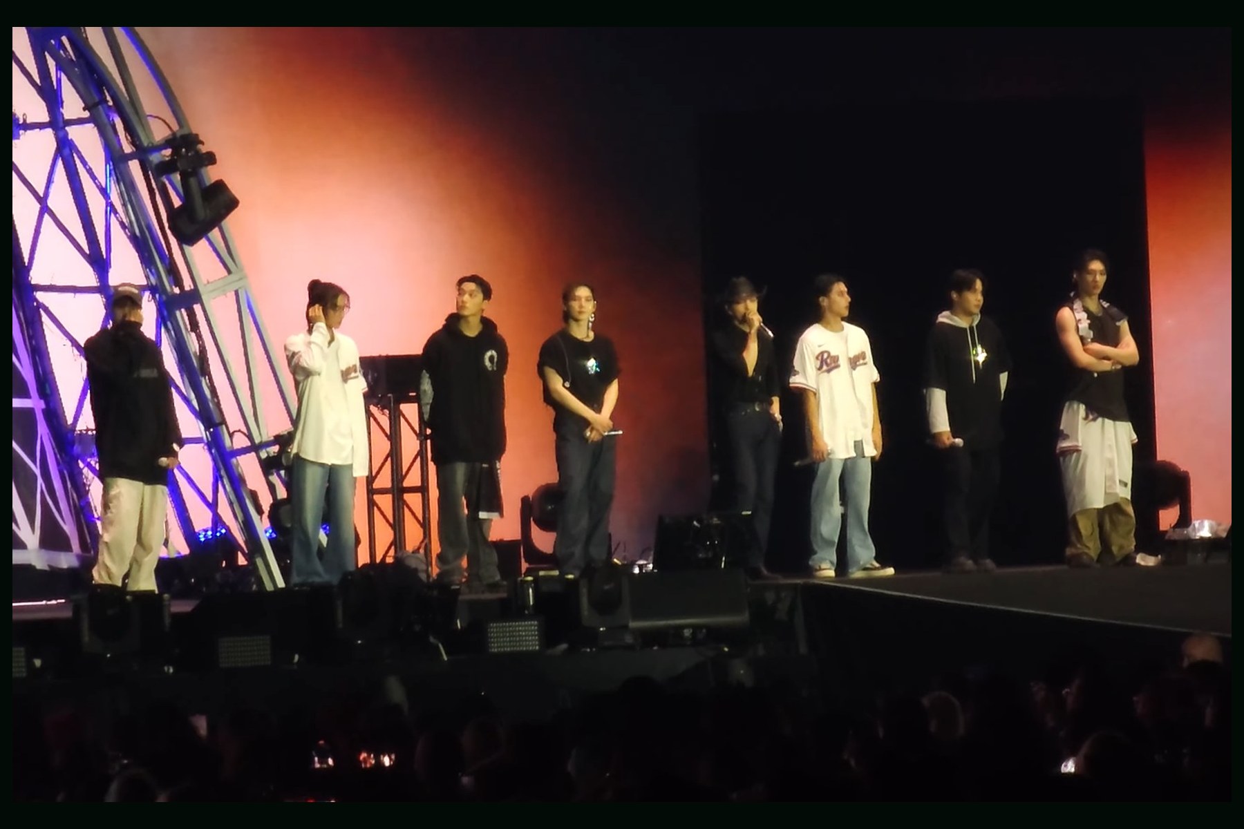 ATEEZ performing on the Towards the Light: Will to Power tour in Arlington on 28 July 2024.