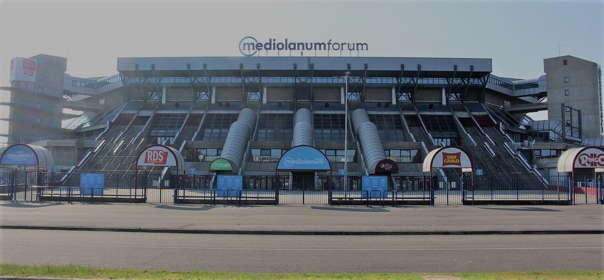 Exterior of the Forum arena in Assago near Milan