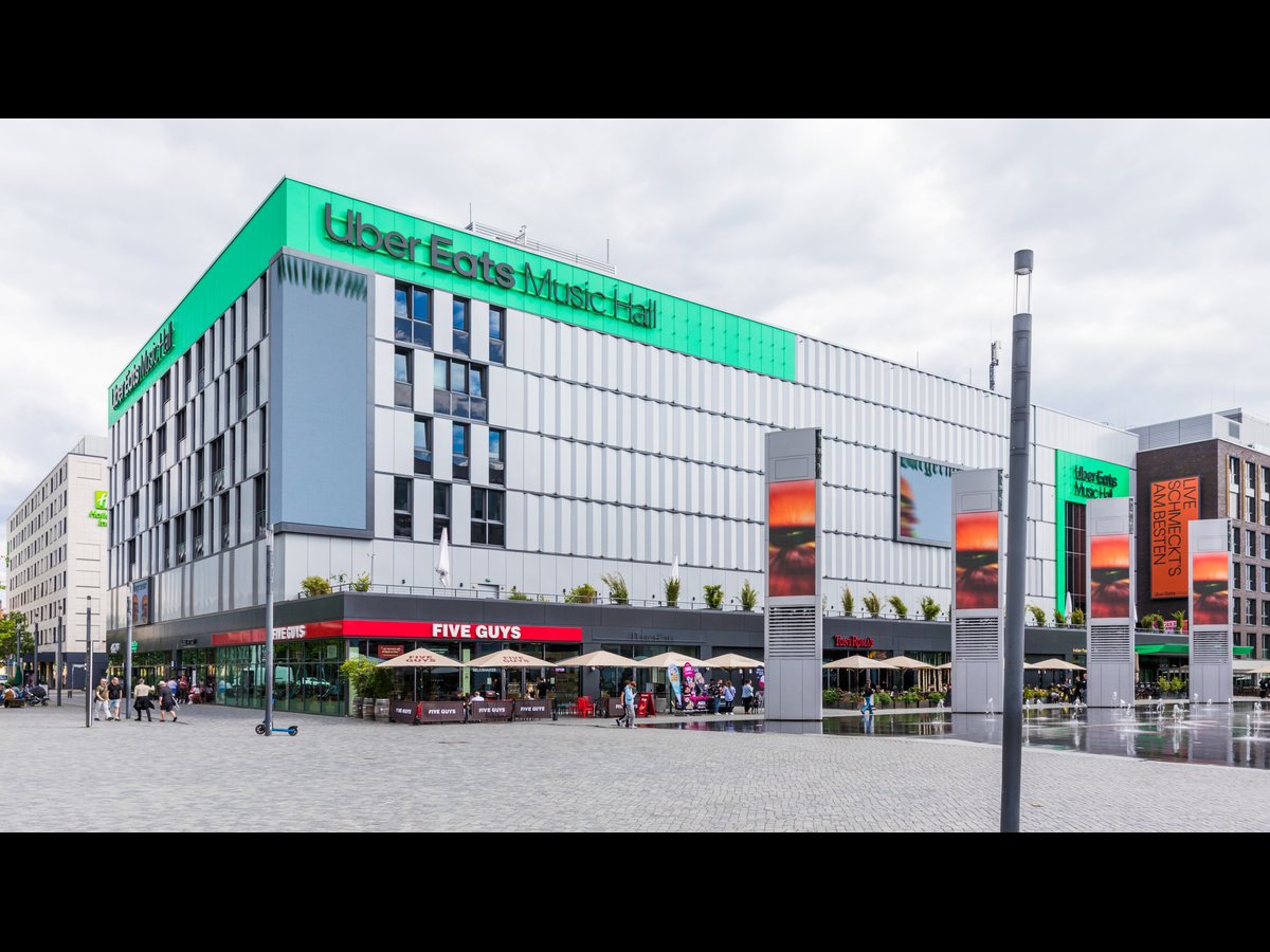 Uber Eats Music Hall on Uber Platz in Berlin.